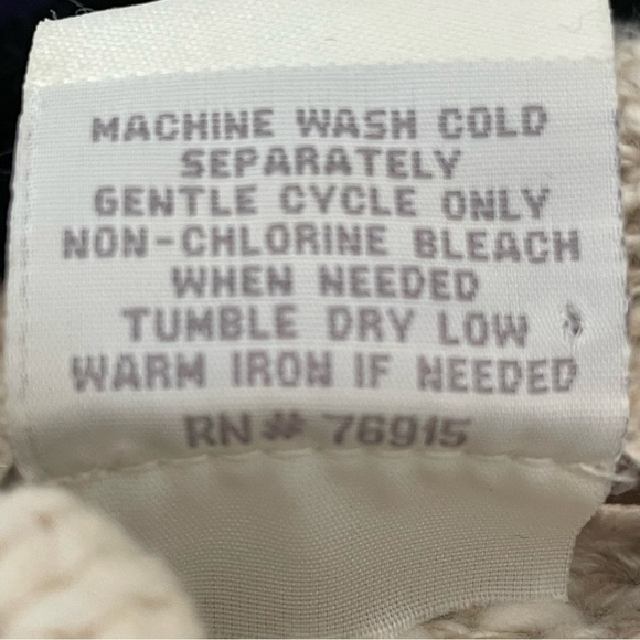 Vintage Appleseed’s Thick Chunky Cotton Knit Sweater Size Medium - Picture 7 of 9